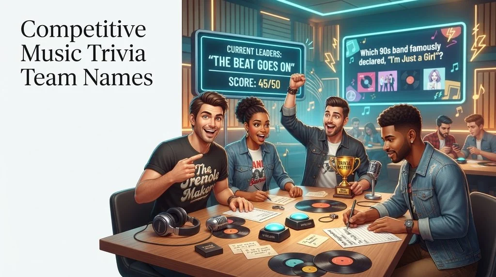 Competitive Music Trivia Team Names