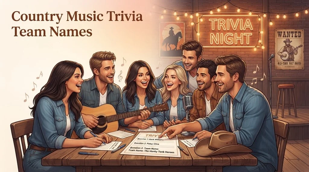 Country Music Trivia Team Names