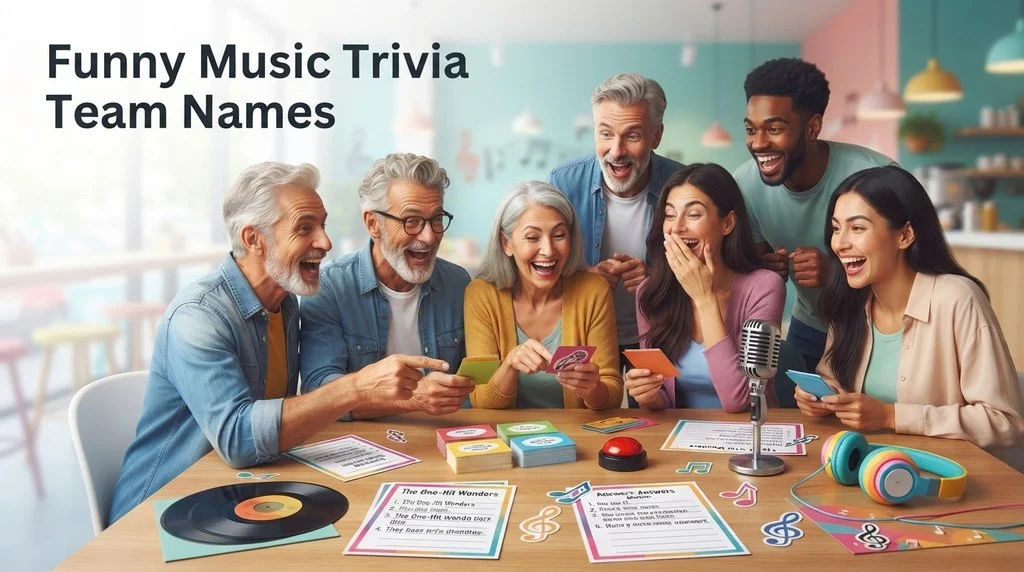 Funny Music Trivia Team Names