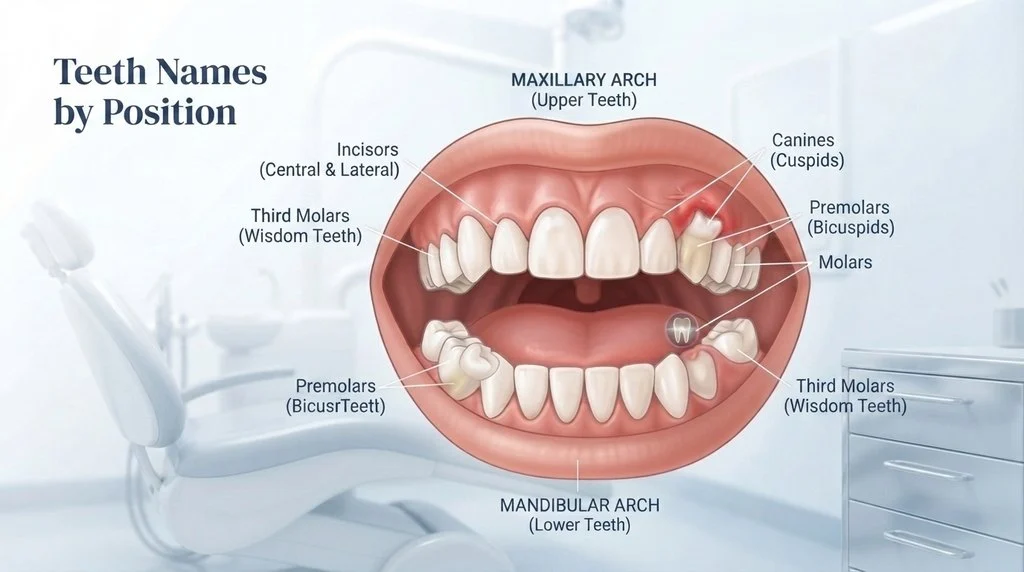 Teeth Names by Position