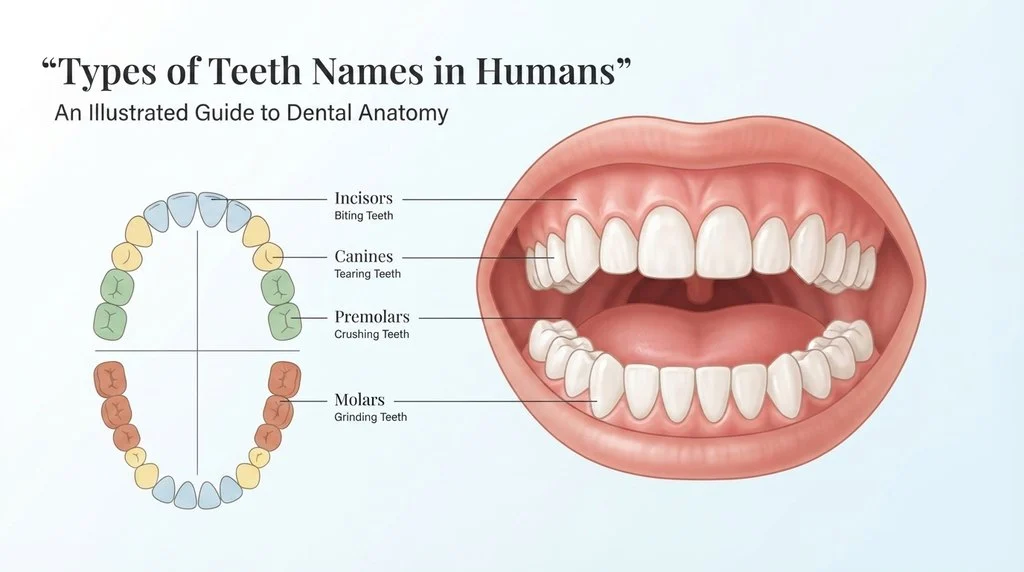 Types of Teeth Names in Humans