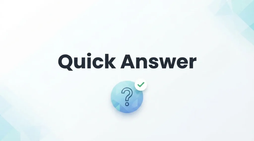 Quick Answer