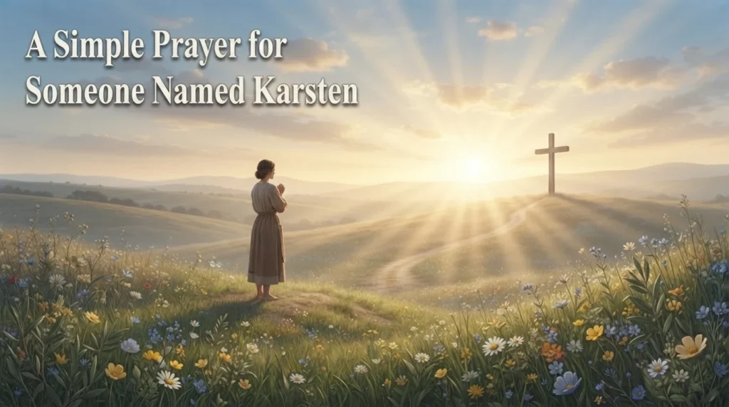 A Simple Prayer for Someone Named Karsten