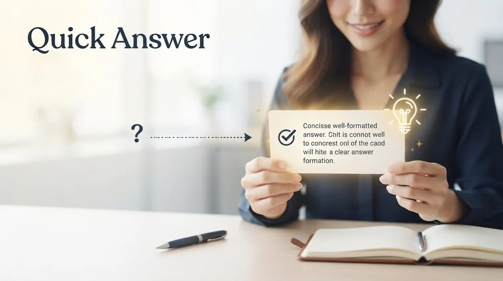 Quick Answer