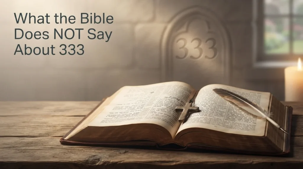 What the Bible Does NOT Say About 333