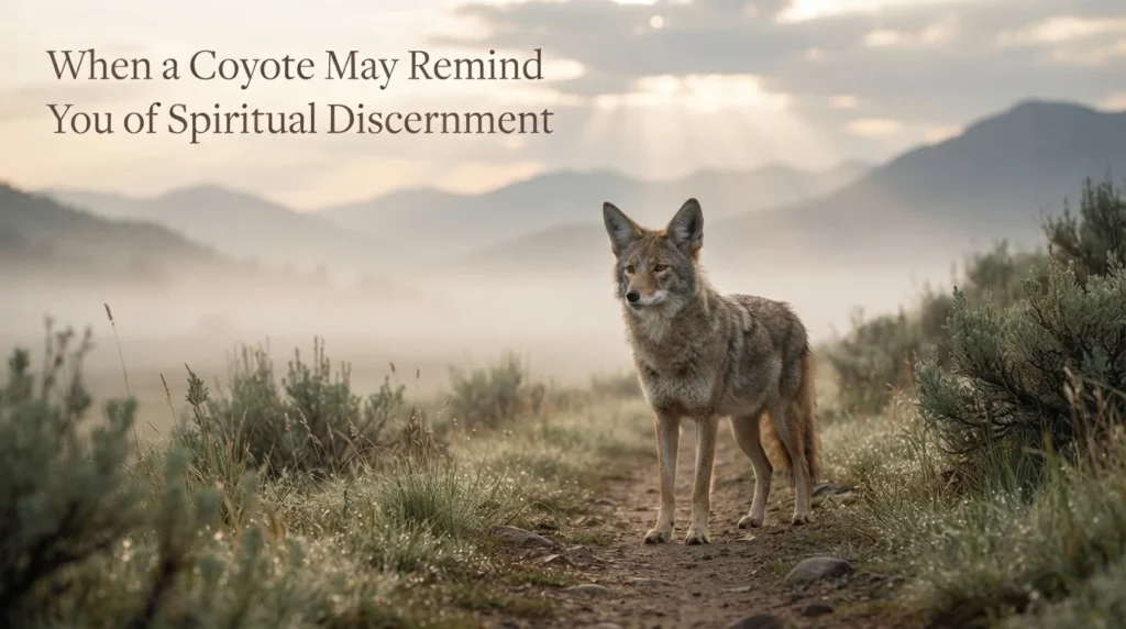 When a Coyote May Remind You of Spiritual Discernment