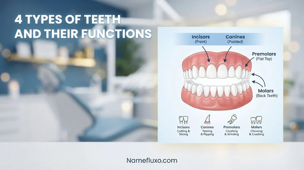 4 Types of Teeth and Their Functions