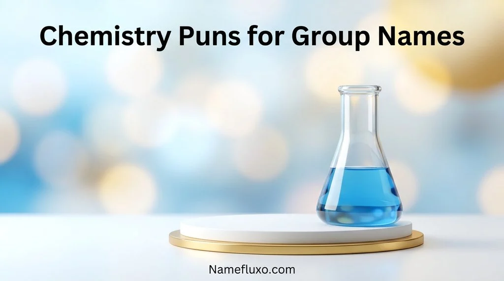 Chemistry Puns for Group Names