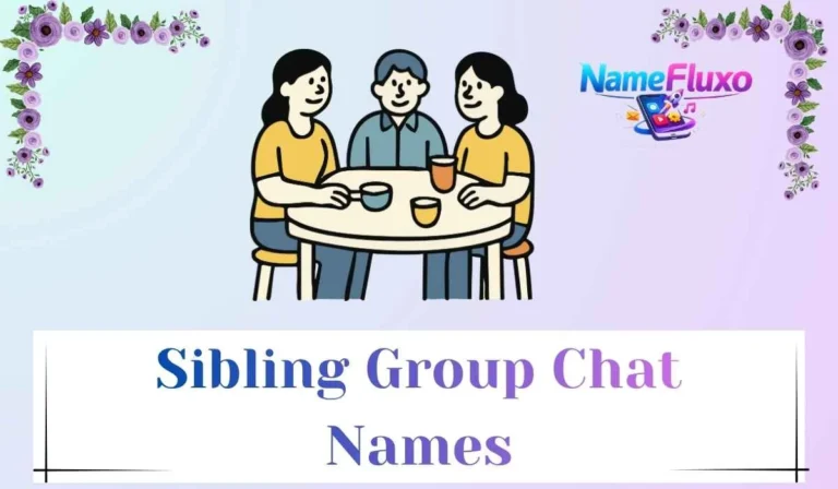 Sibling Group Chat Names
