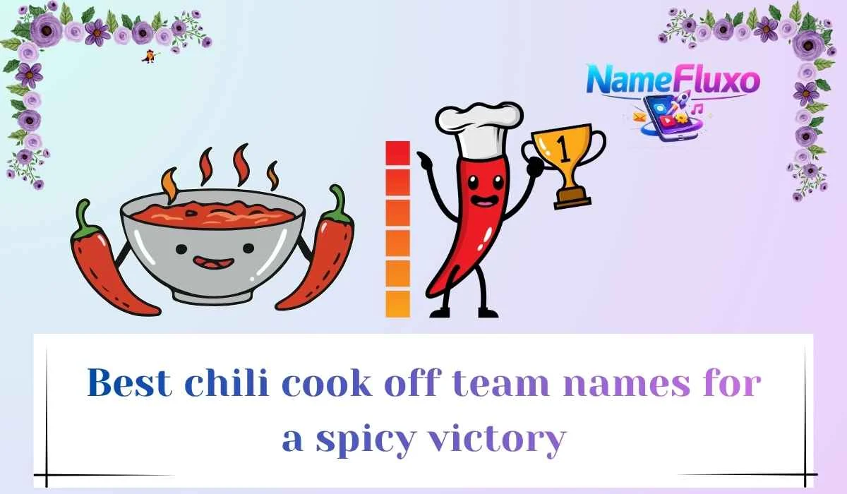 Best chili cook off team names for a spicy victory
