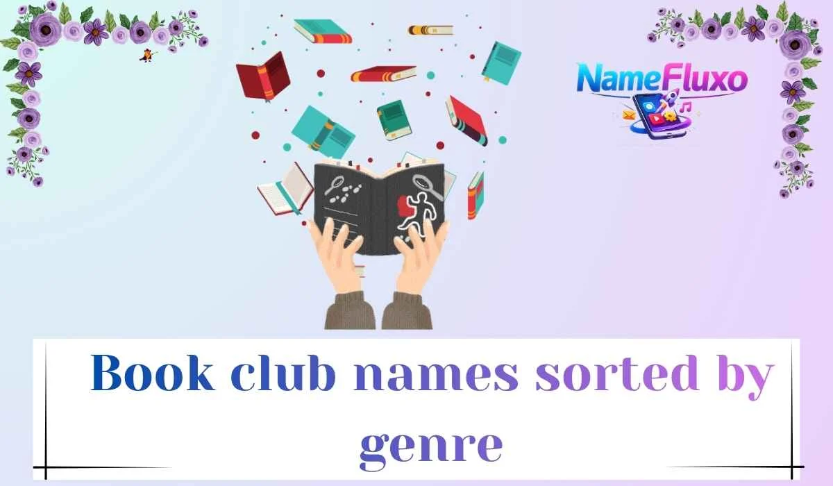 Book club names sorted by genre