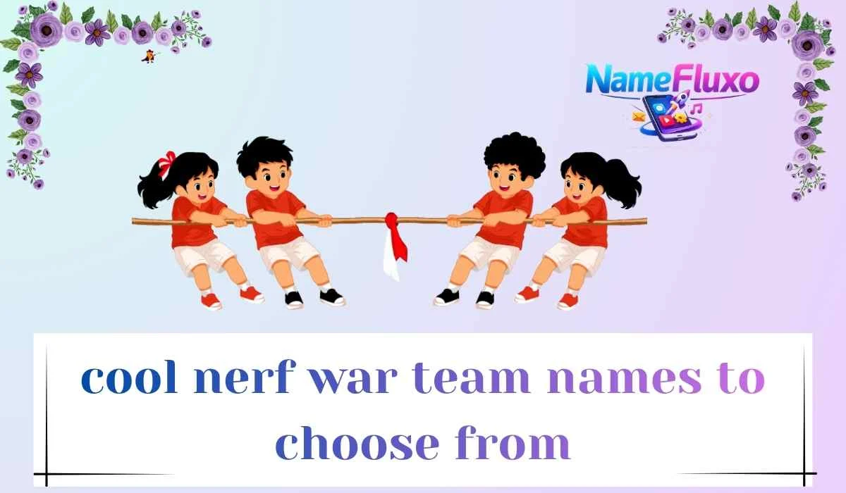 cool nerf war team names to choose from