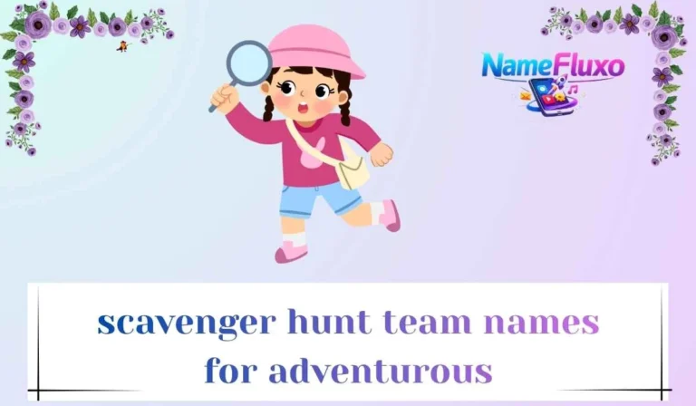 scavenger hunt team names for adventurous