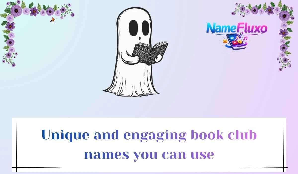 Unique and engaging book club names you can use