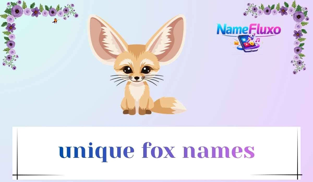 unique fox names