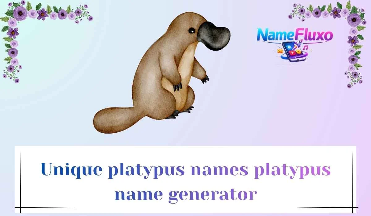 Unique platypus names platypus name generator
