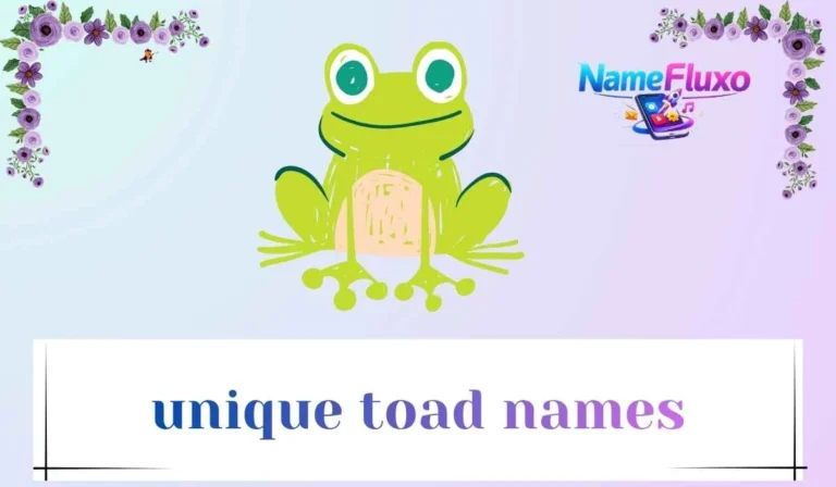 unique toad names