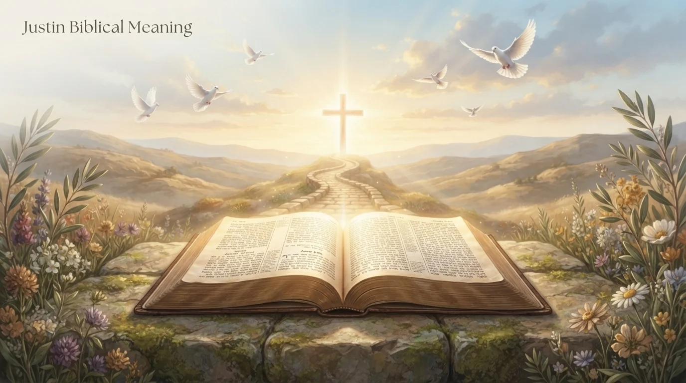 justin biblical meaning