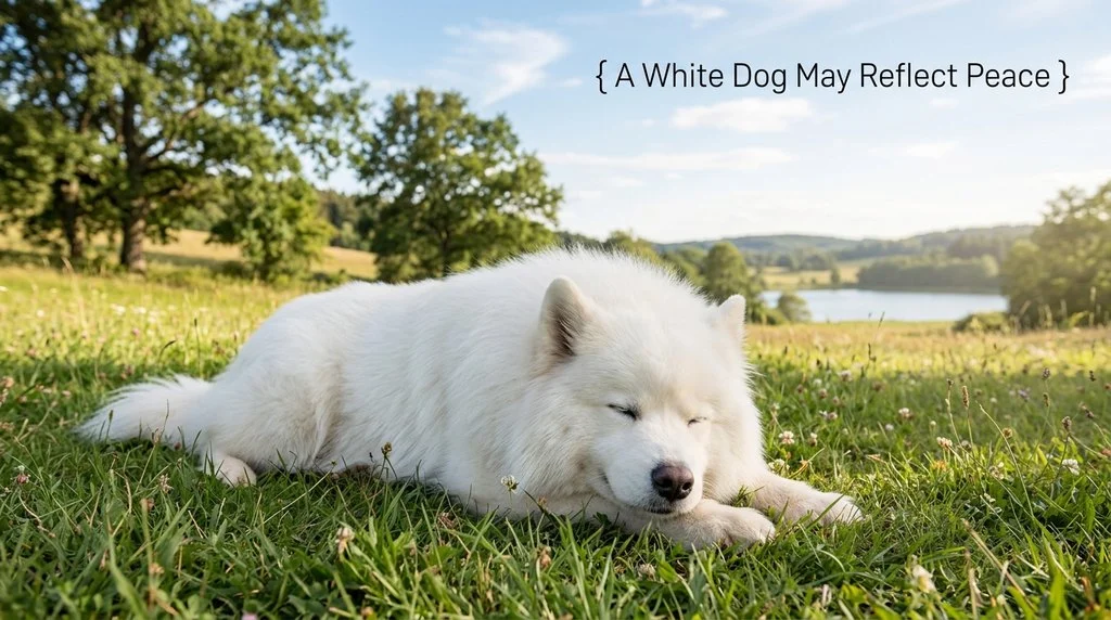 A White Dog May Reflect Peace