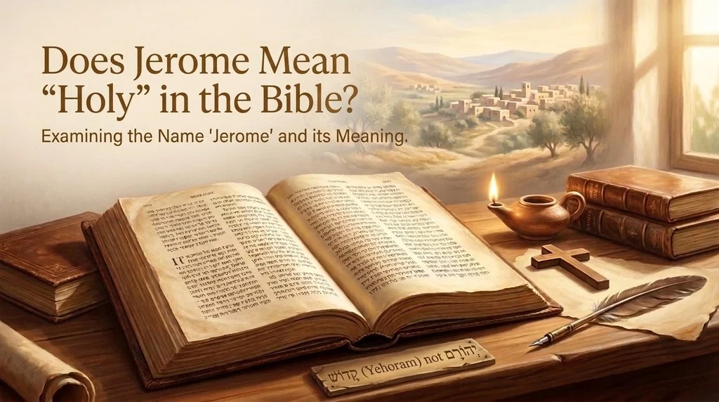 Does Jerome Mean “Holy” in the Bible?