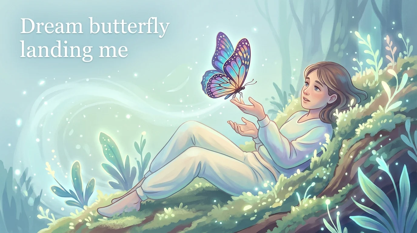 Dream butterfly landing me