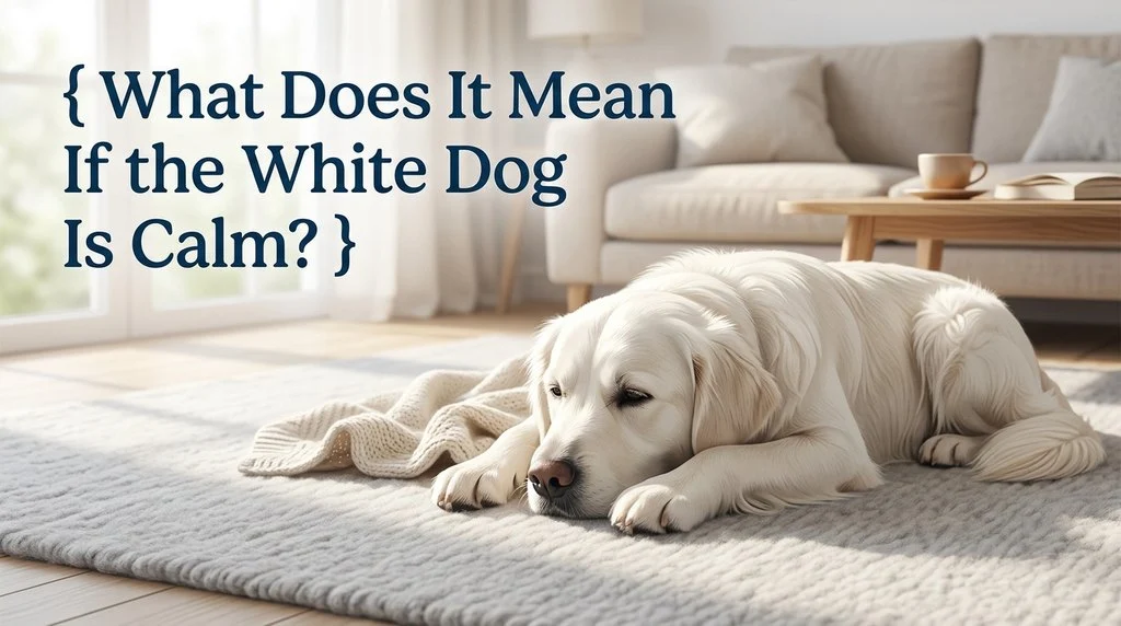 What Does It Mean If the White Dog Is Calm?