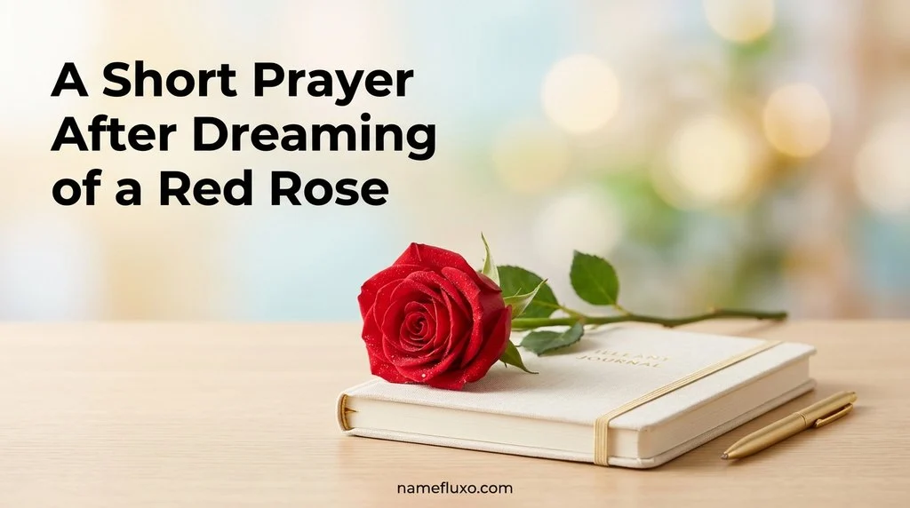 A Short Prayer After Dreaming of a Red Rose
