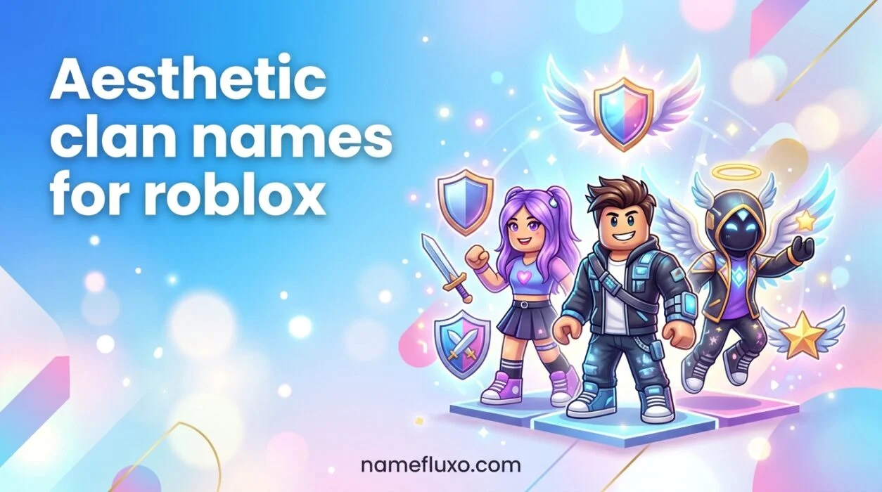 Aesthetic clan names for roblox