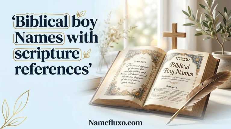 Biblical boy names with scripture references