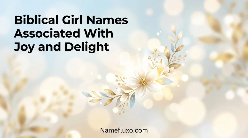 Biblical Girl Names Associated With Joy and Delight