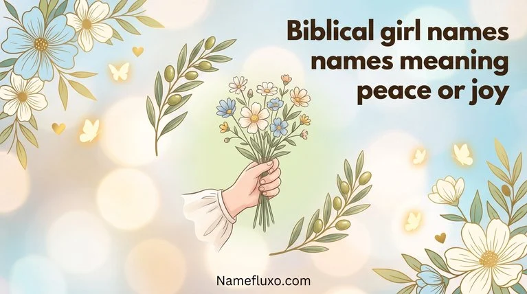 Biblical girl names meaning peace or joy