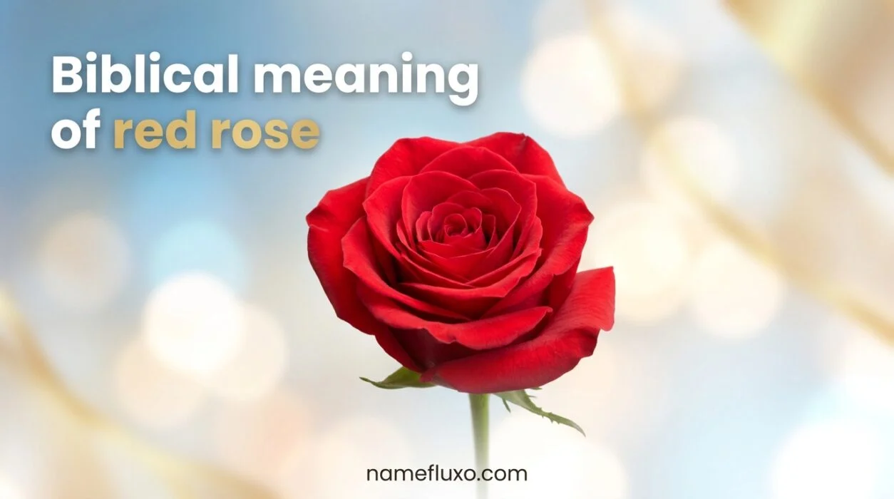 Biblical meaning of red rose