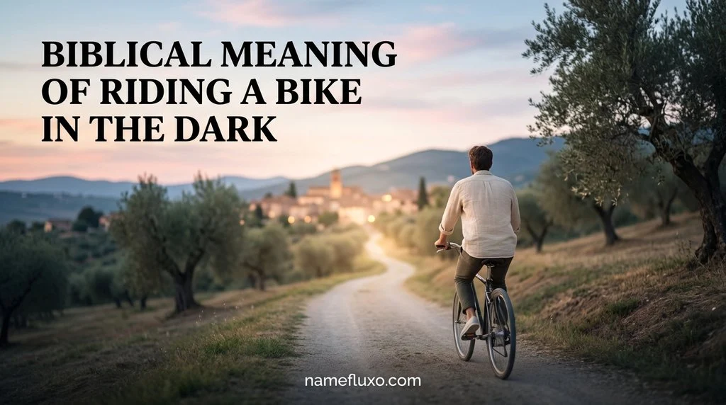 Biblical Meaning of Riding a Bike in the Dark