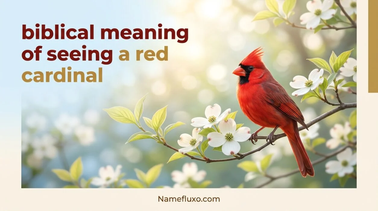 biblical meaning of seeing a red cardinal