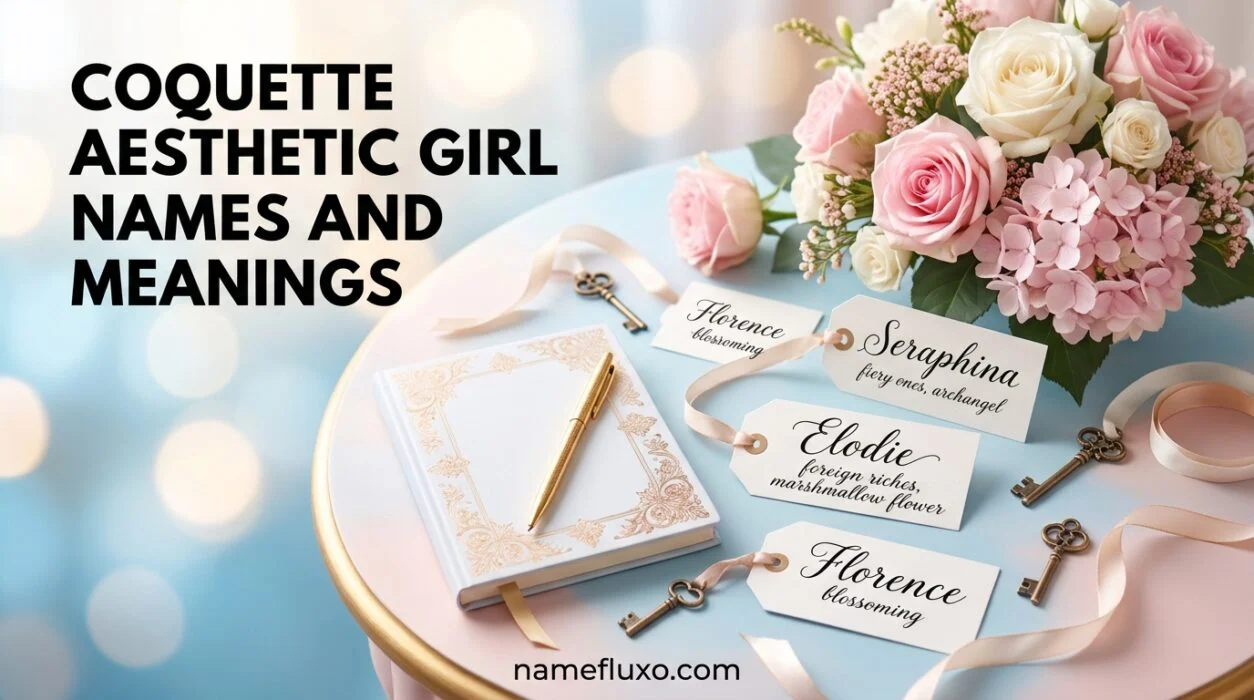 coquette aesthetic girl names and meanings