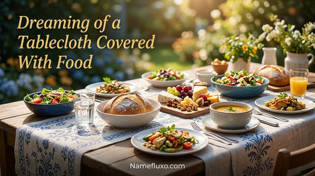 Dreaming of a Tablecloth Covered With Food