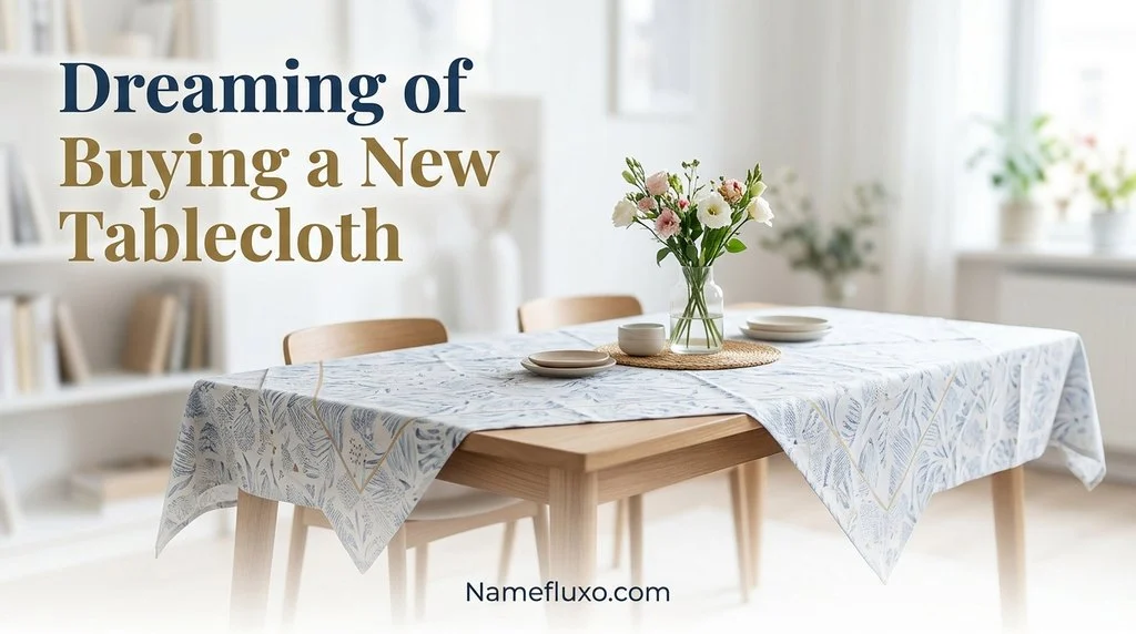 Dreaming of Buying a New Tablecloth