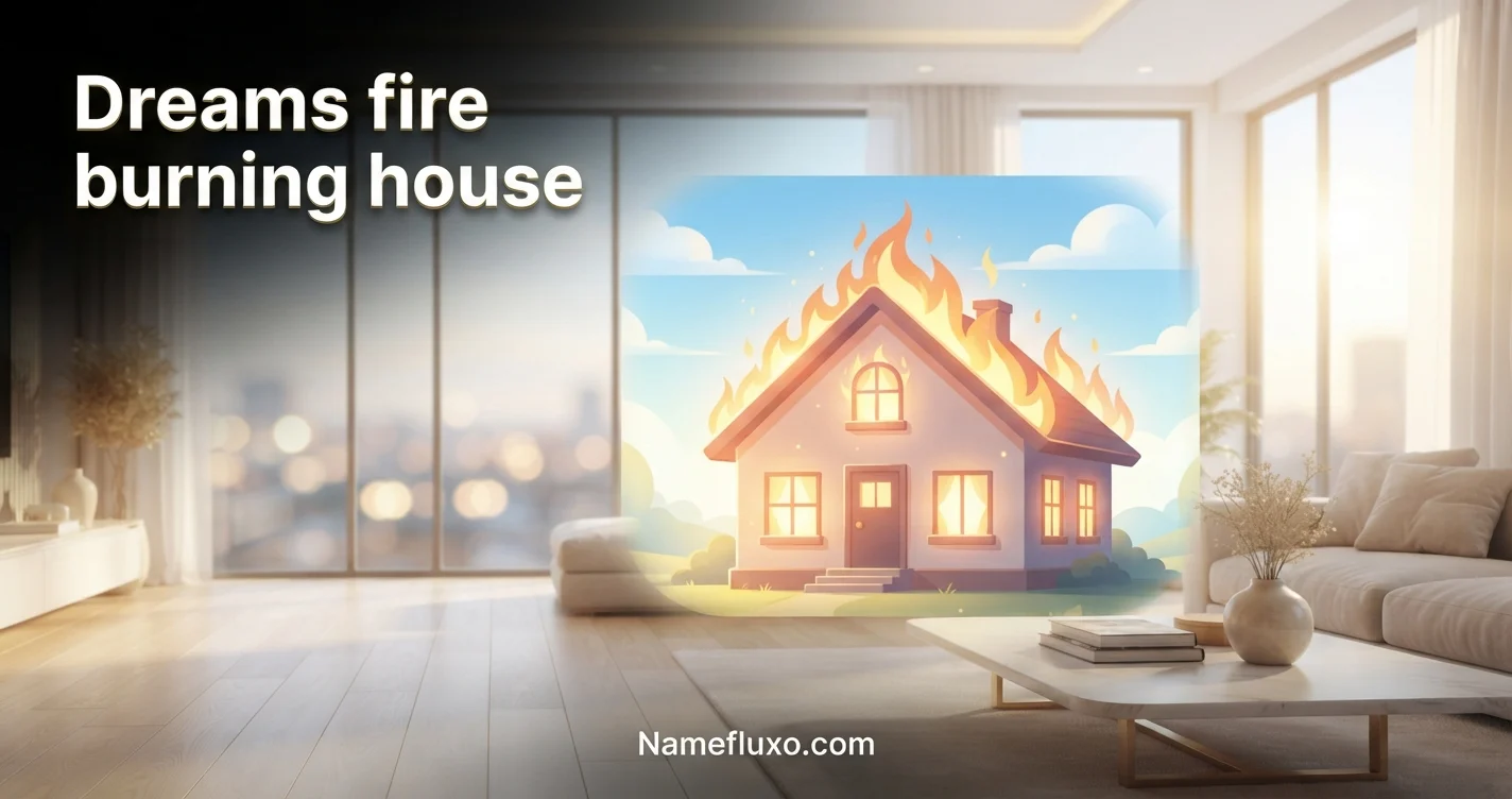 Dreams fire burning house