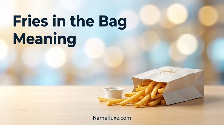 Fries in the Bag Meaning