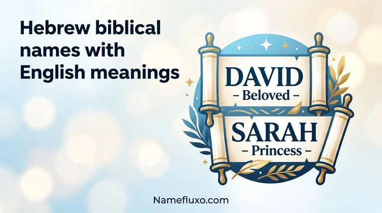 Hebrew biblical names with English meanings