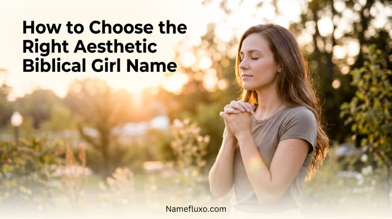 How to Choose the Right Aesthetic Biblical Girl Name