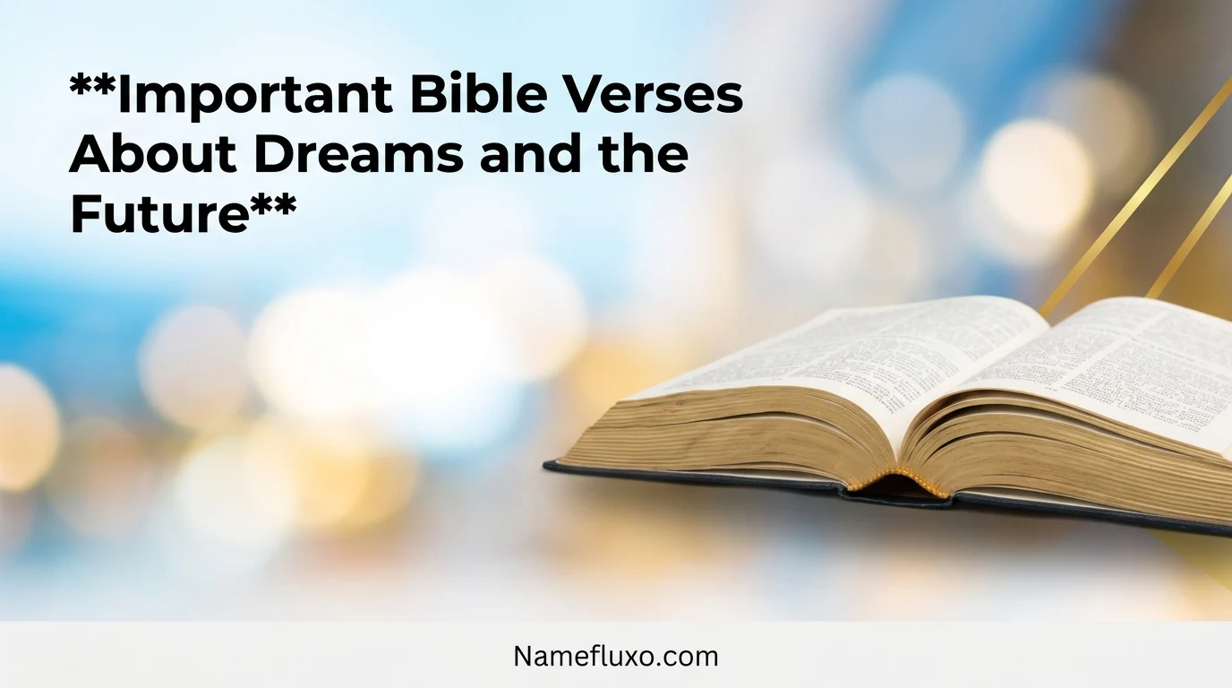 Important Bible Verses About Dreams and the Future