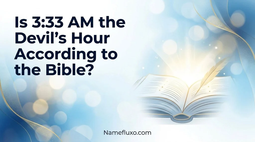 Is 3:33 AM the Devil's Hour According to the Bible?