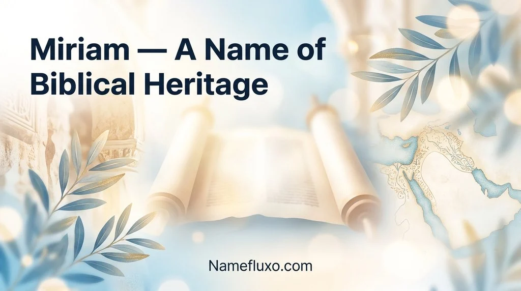 Miriam — A Name of Biblical Heritage