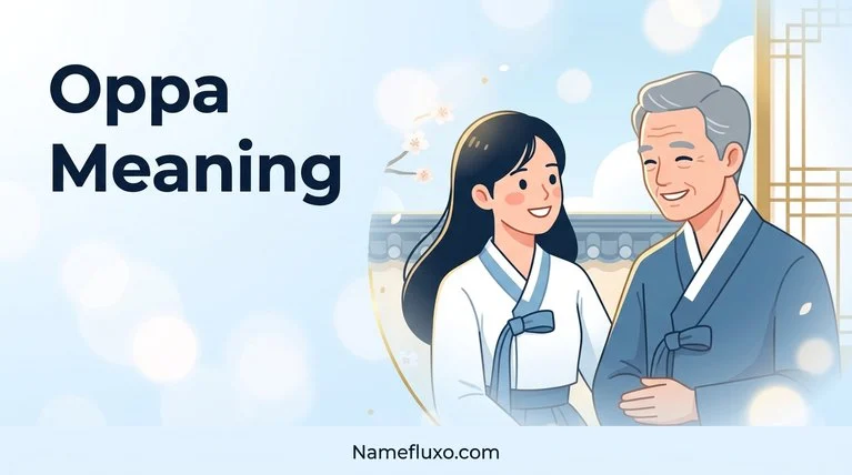 Oppa Meaning