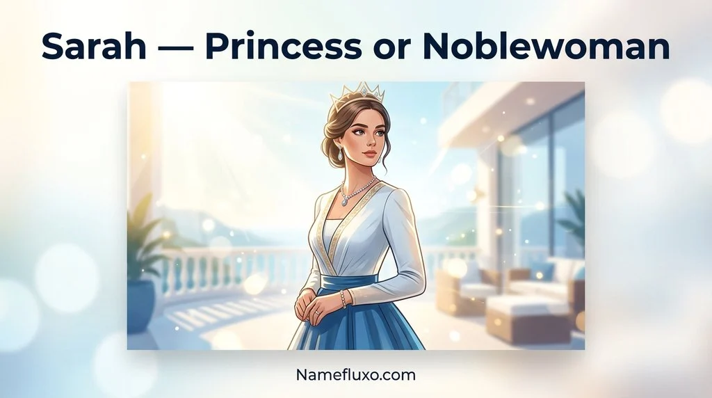 Sarah — Princess or Noblewoman